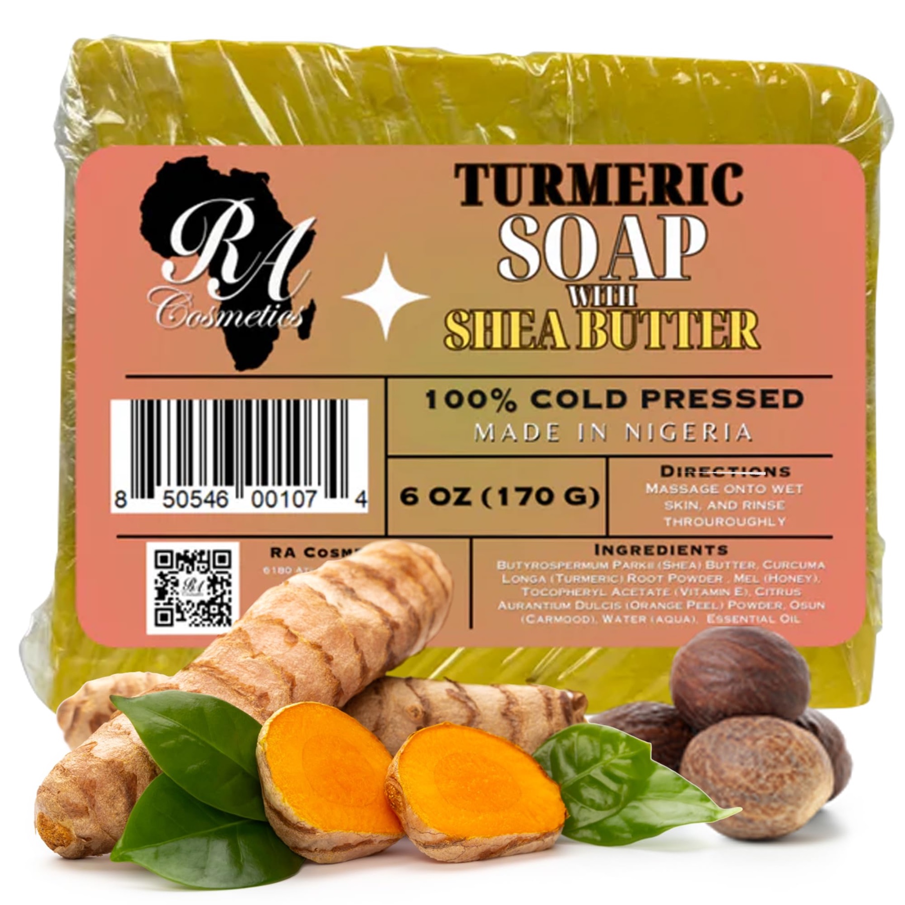 Tumeric soap and shea butter